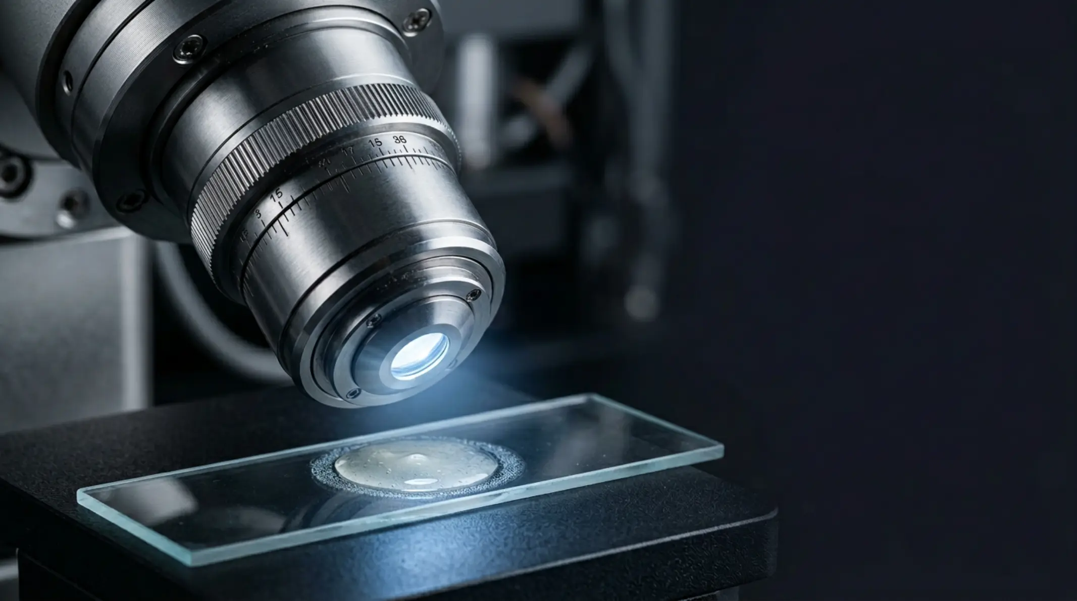 Estructura molecular de ADN espermático sobre fondo carbón oscuro, detalles dorados, iluminación clínica directa